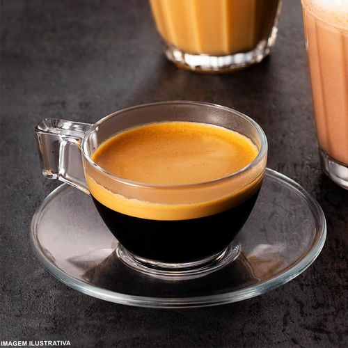 Xícara de Café Astral Duralex com Pires 90 ml