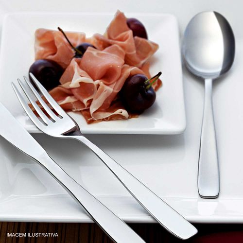 Colher de Mesa Cosmos Tramontina em Aço Inox com 12 Peças