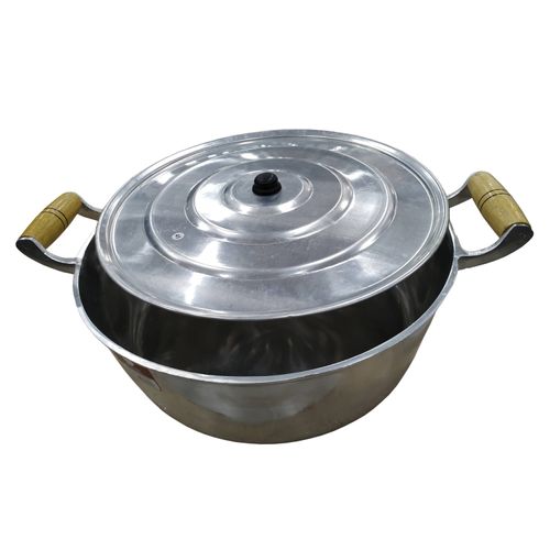 Caçarola em Alumínio Fundido 21 Litros com Alça de Madeira 45 cm Jaguar