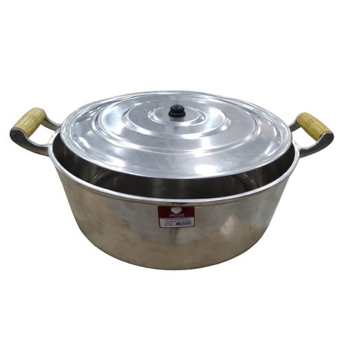 Caçarola em Alumínio Fundido 30 Litros com Alça de Madeira 50 cm Jaguar