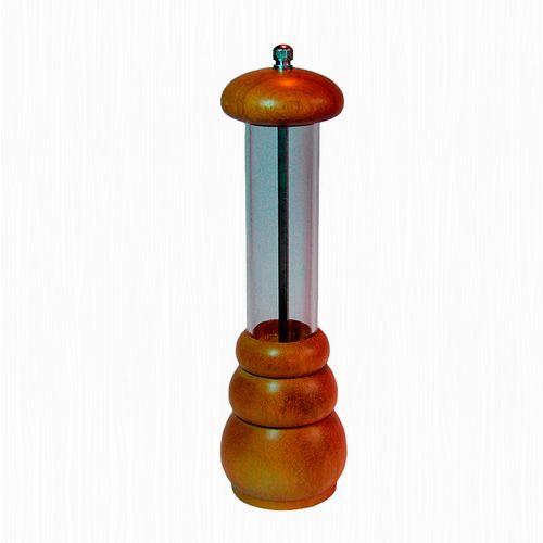 Moedor de Pimenta Grande em Madeira e Acrílico Pepper Mill