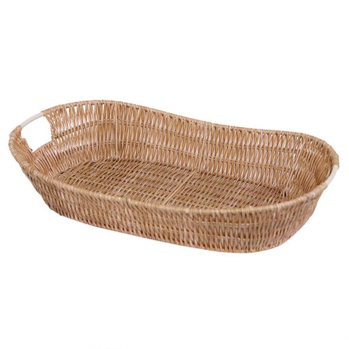 Cesto Oval Multiuso Mimo Style em Fibra Sintética 9x48,5x31 cm