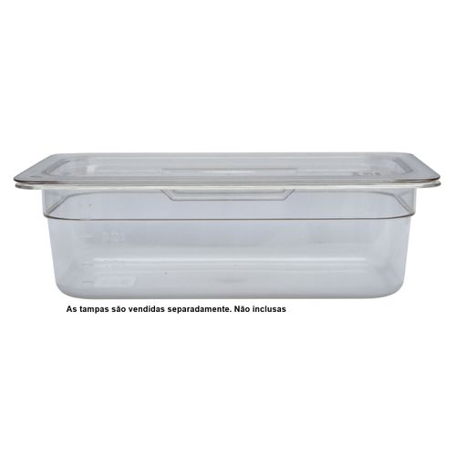 Cuba Gastronômica GN 1/3 Profundidade 100 mm em Policarbonato 3,6 Litros Jolly