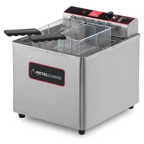 Fritadeira Elétrica Água e Óleo Metalcubas 5500w 18 Litros de Bancada 220v