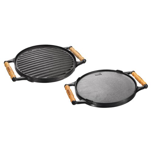 Chapa Bifeteira Dupla Face em Ferro Fundido 30 cm Fumil