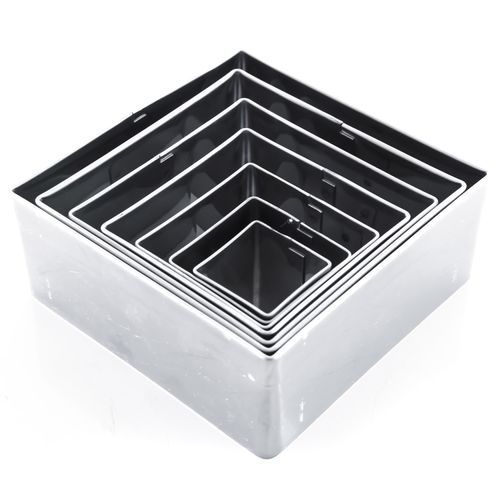 Jogo de Cortador de Quadrado em Aço Inox com 7 Peças Doupan