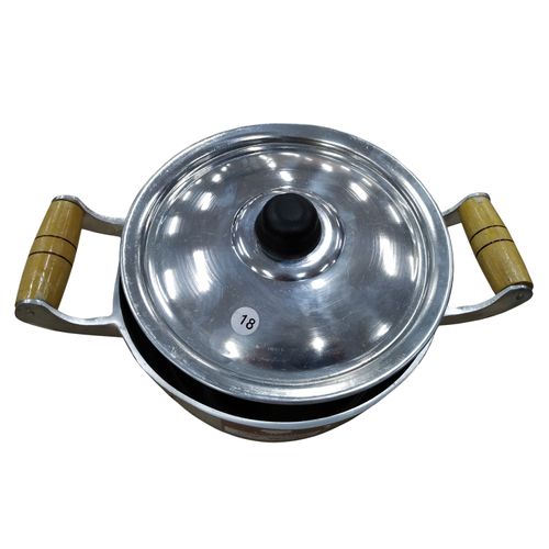 Caçarola em Alumínio Fundido 1,6 Litros com Alça de Madeira 18 cm Jaguar