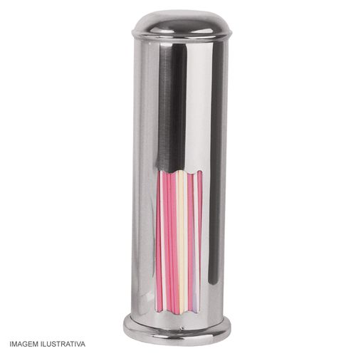 Porta Canudos em Aço Inox Globo