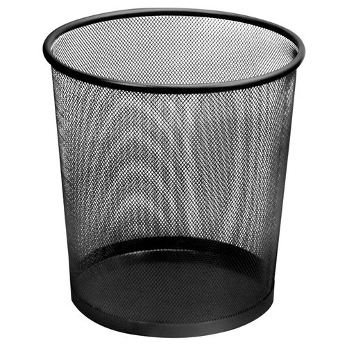 Lixeira de Metal 12 Litros Preto Uny Home