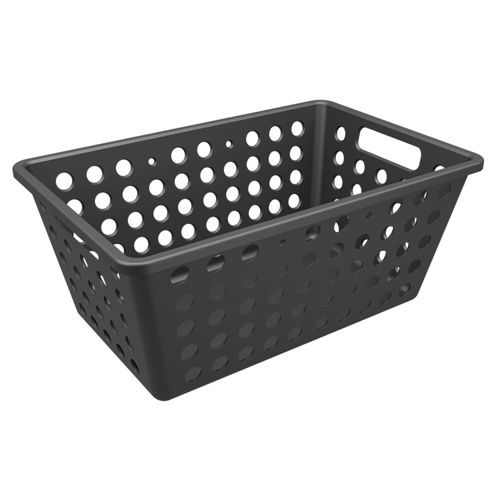 Cesta Organizadora Multiuso Coza Preta 12,3x19,1x28,8 cm