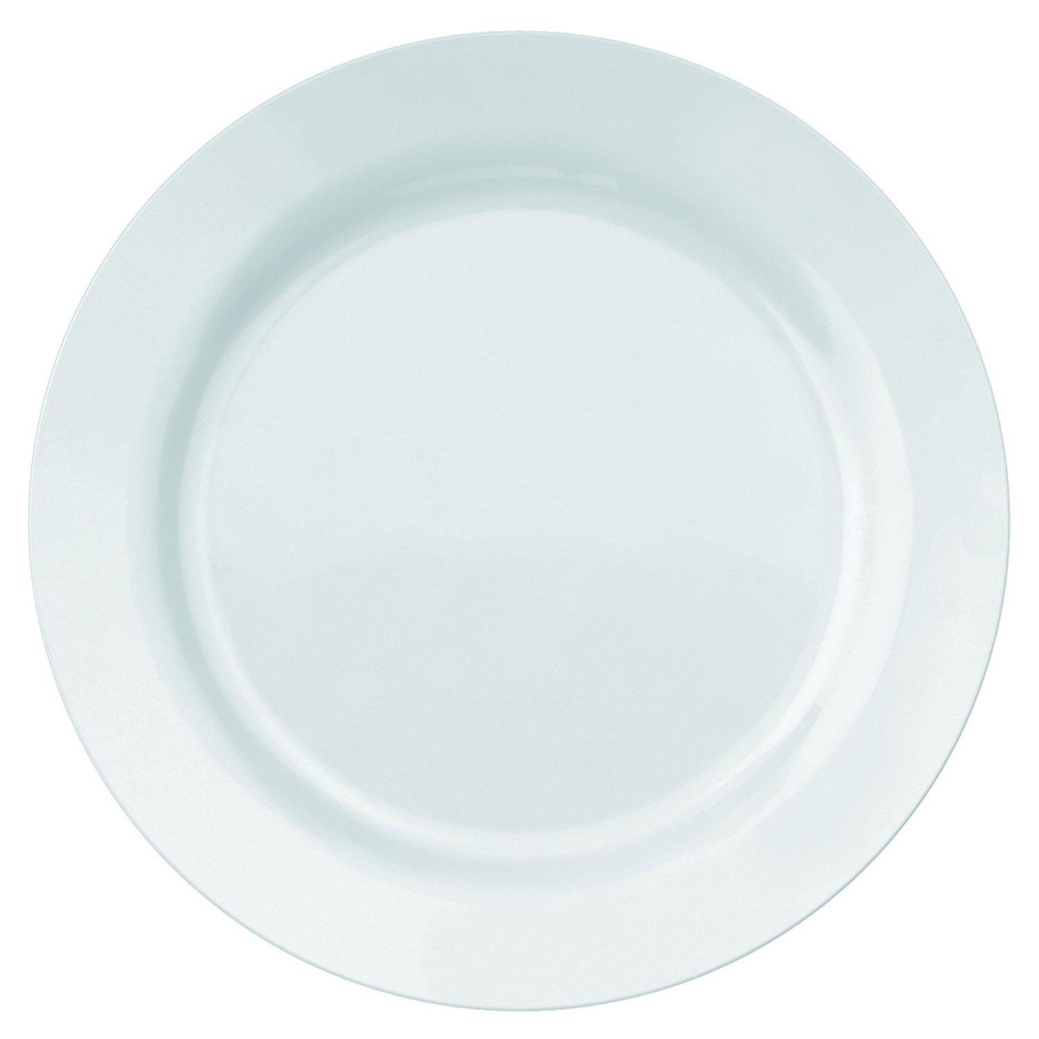 Prato Raso Menu de Vidro Branco Nadir Figueiredo 27cm 55430200848781