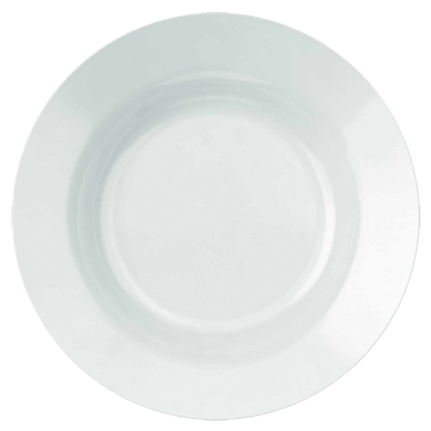 Prato Fundo de Vidro Menu Branco Redondo 23cm Nadir Figueiredo 58430200847050