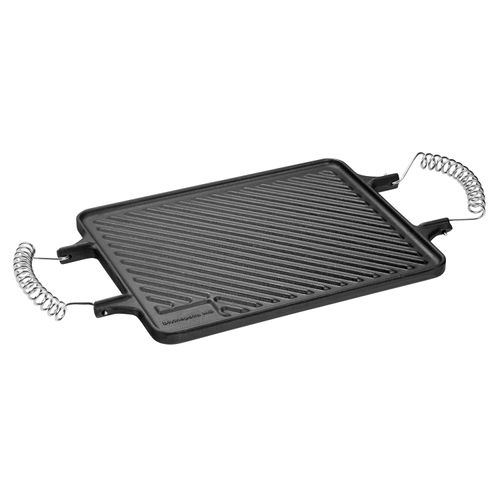 Chapa Bifeteira Dupla Face em Ferro Fundido 28x23 cm Fumil