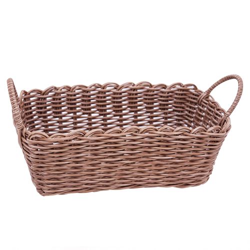 Cesto Retangular Multiuso Mimo Style em Fibra Sintética com Alça 27x14x10,5 cm