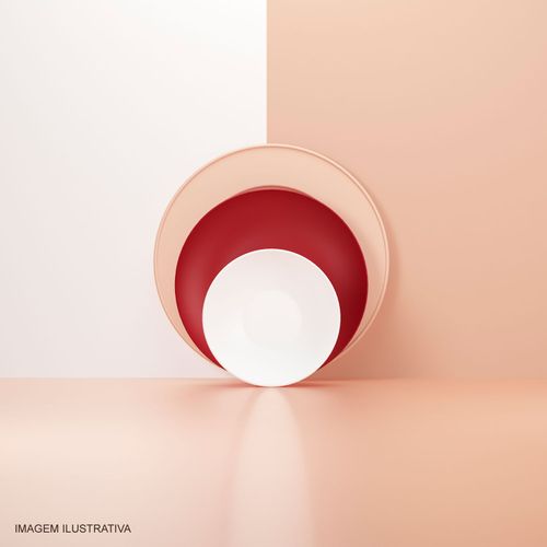 Prato Refeição Guliver Coza 25,7 cm Vermelho