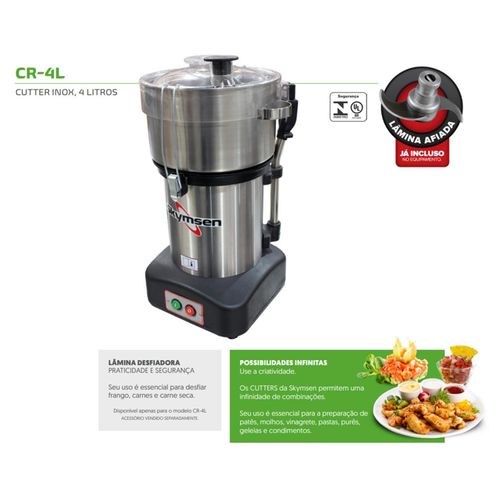 Cutter 4 Litros CR-4L Skymsen em Aço Inox 220v