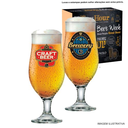Conjunto de Taça Royal Beer 300 ml com 2 Peças Ruvolo