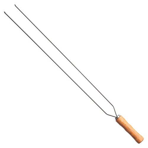 Espeto Duplo para Churrasco Tramontina em Aço Inox 65 cm