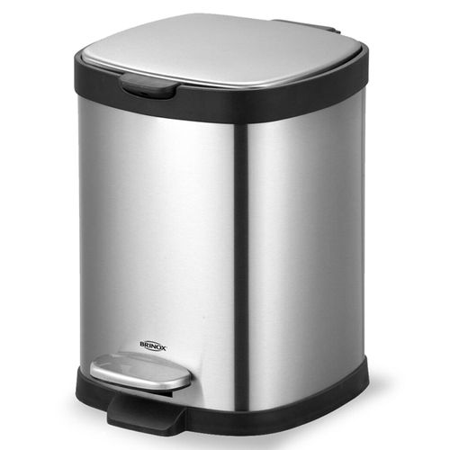 Lixeira Frame Brinox com Pedal 6 Litros em Aço Inox