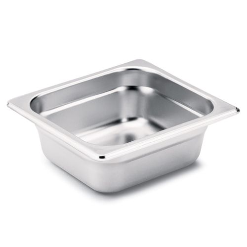 Cuba Gastronômica 1/6 Profundidade 65 mm Hércules em Aço Inox 1 Litro sem Alça