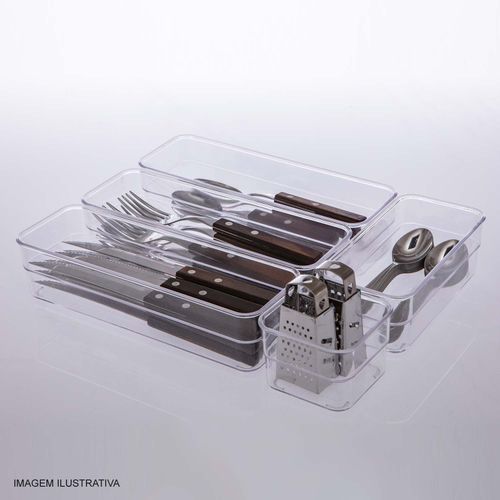Organizador Cristal Diamond 22,5x7,5x5,2 cm Paramount