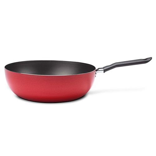 Frigideira Wok Garlic Brinox em Alumínio 24 cm Vermelho
