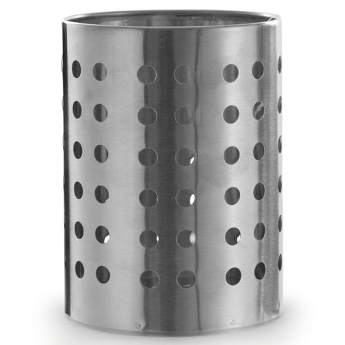 Suporte para Talheres Mimo Style em Aço Inox Redondo 10x10x14 cm