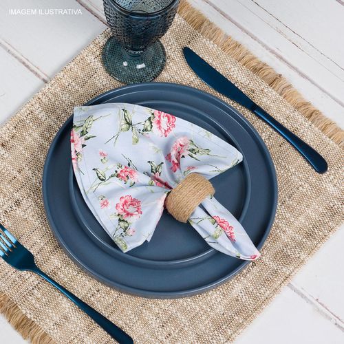 Argola de Guardanapo Complement Natural Cordas com 4 Peças Copa