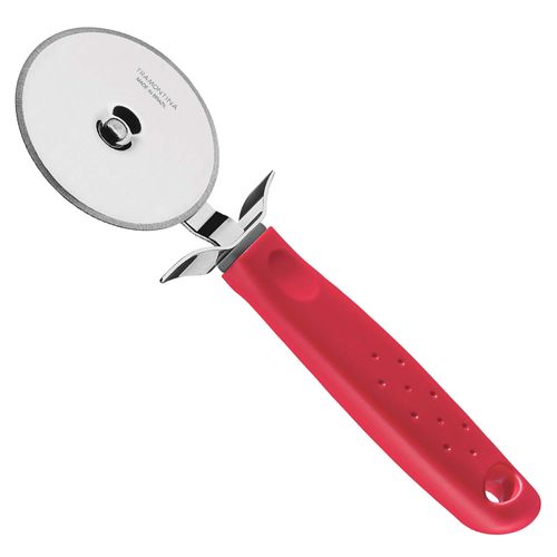Cortador de Pizza Utilità Tramontina em Aço Inox com Cabo Vermelho