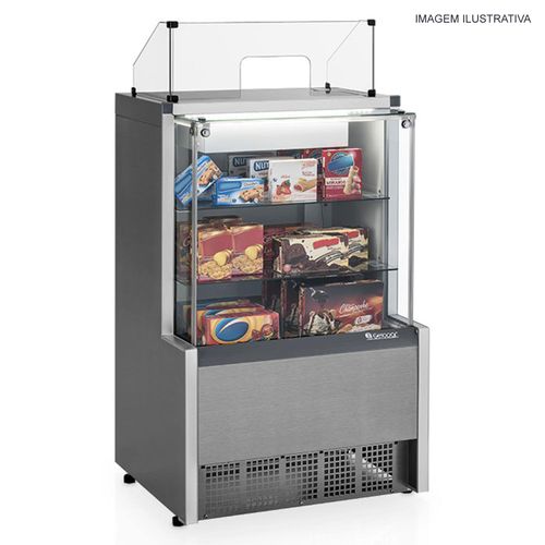 Vitrine Neutra Caixa MPXA-075R PR Aurora Gelopar