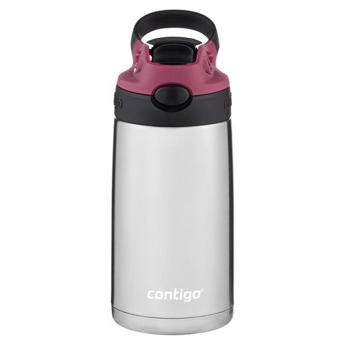 Garrafa Térmica Autospout Kids Contigo Rosa 384 ml em Aço Inox