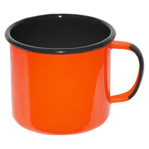 Caneca Esmaltado 370 ml Laranja Ewel