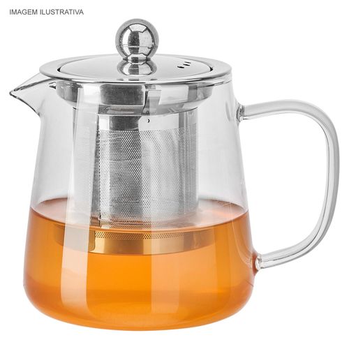 Chaleira em Vidro Borossilicato Hauskraft 450 ml com Infusor