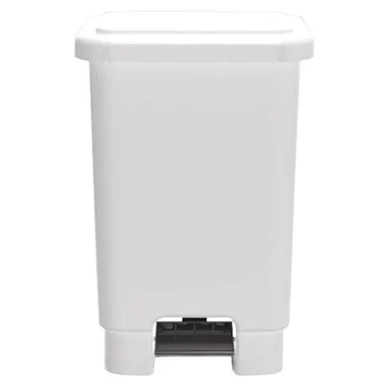 Lixeira_com_Pedal_Retangular_de_25_Litros_Branca_Lar_Plsticos_193562