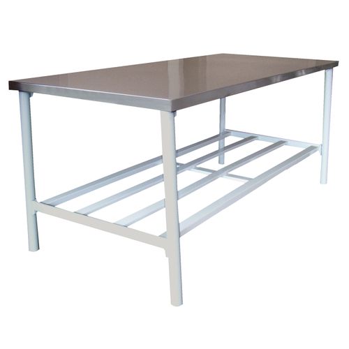 Mesa de Manipulação Metalcubas com Tampo em Aço Inox 140x60 cm