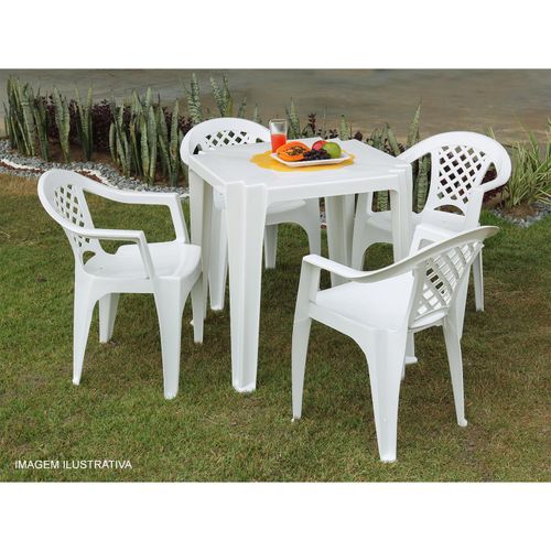 Mesa Tambaú Branca Tramontina
