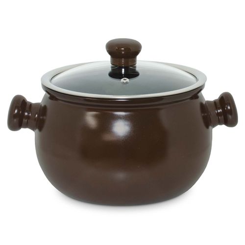 Caçarola de Cerâmica Premiere Ceraflame 20 cm 4 Litros Chocolate