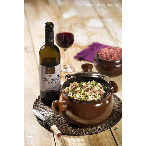 Caçarola de Cerâmica Premiere Ceraflame 20 cm 4 Litros Chocolate