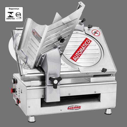 Cortador de Frios Automático Bermar Lâmina 330mm em Aço Inox Bivolt