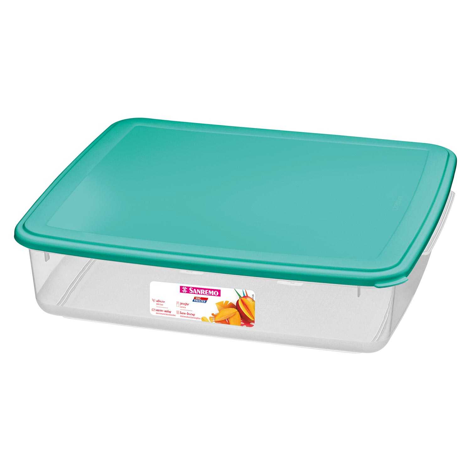 Pote Plástico Retangular 6,3L - Sanremo