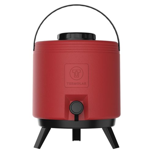 Botijão Térmico Maxitermo Termolar Vermelho Romã 8 Litros