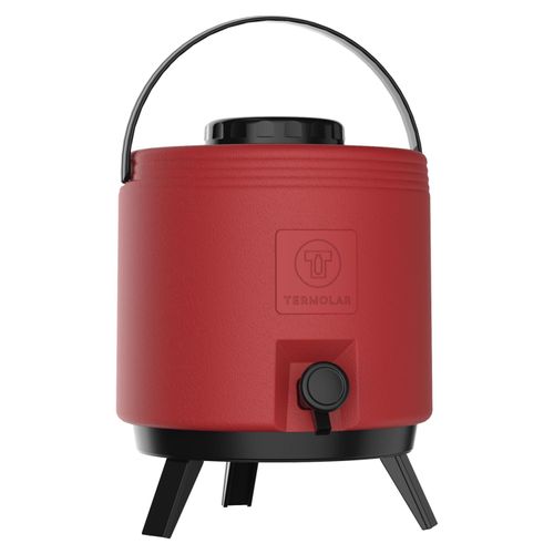 Botijão Térmico Maxitermo Termolar Vermelho Romã 8 Litros