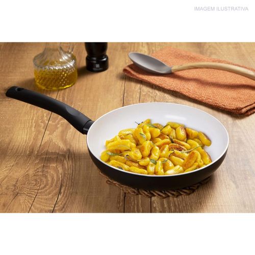 Frigideira Soft Touch Hércules 18 cm com Fundo de Indução Preta