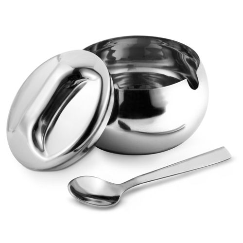 Açucareiro Mimo Style em Aço Inox com Colher