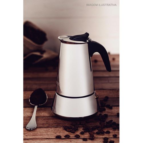 Cafeteira Italiana para Espresso Tramontina em Açox Inox 350 ml