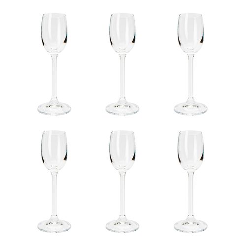 Jogo de Taças para Licor Cristal Ecológico Bohemia 60 ml com 6 Peças