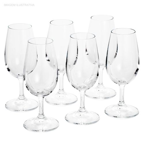 Jogo de Taças para Degustação Cristal Ecológico Bohemia 210 ml com 6 Peças