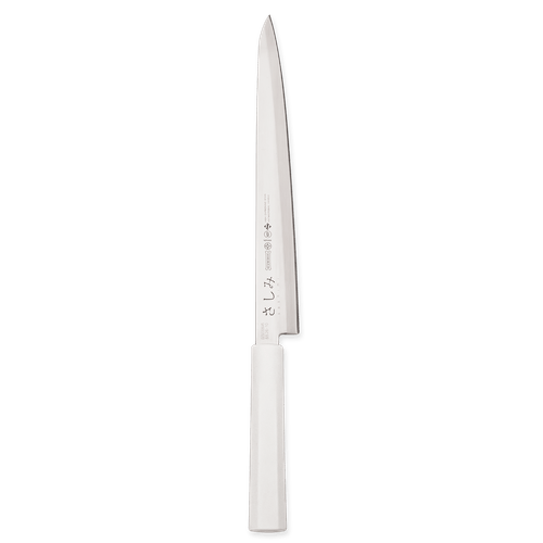 Faca Sashimi 10'' Mundial em Aço Inox Cabo Branco