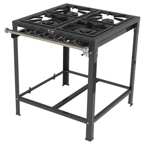Fogão Industrial a Gás Baixa Pressão PMSD-42 G2 Progás 4 Bocas