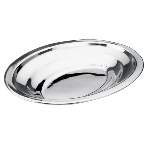 Travessa Rasa Hércules em Aço Inox 20x16 cm